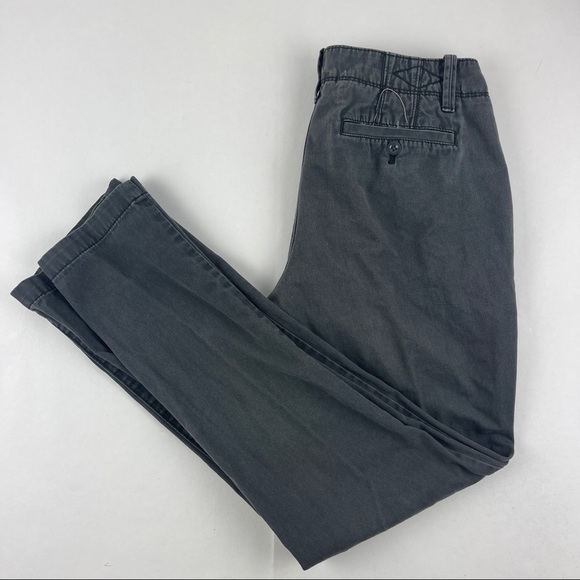 Eddie Bauer Chino Pants Womens 8 Gray Flat Front - Picture 1 of 11